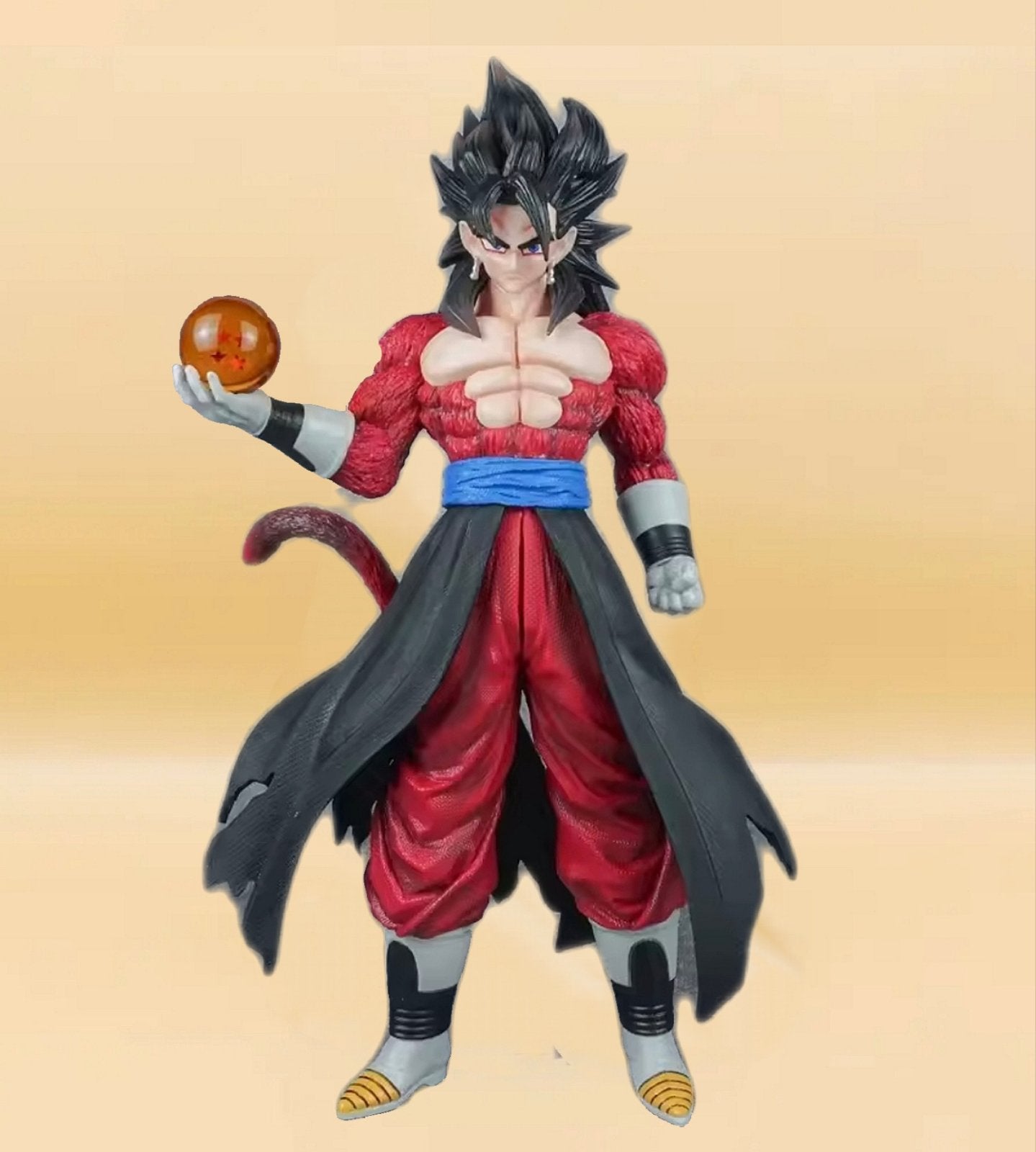 Dragon Ball figura Vegetto Super Saiyan 4 30 cm – crvena kosa i borbena poza