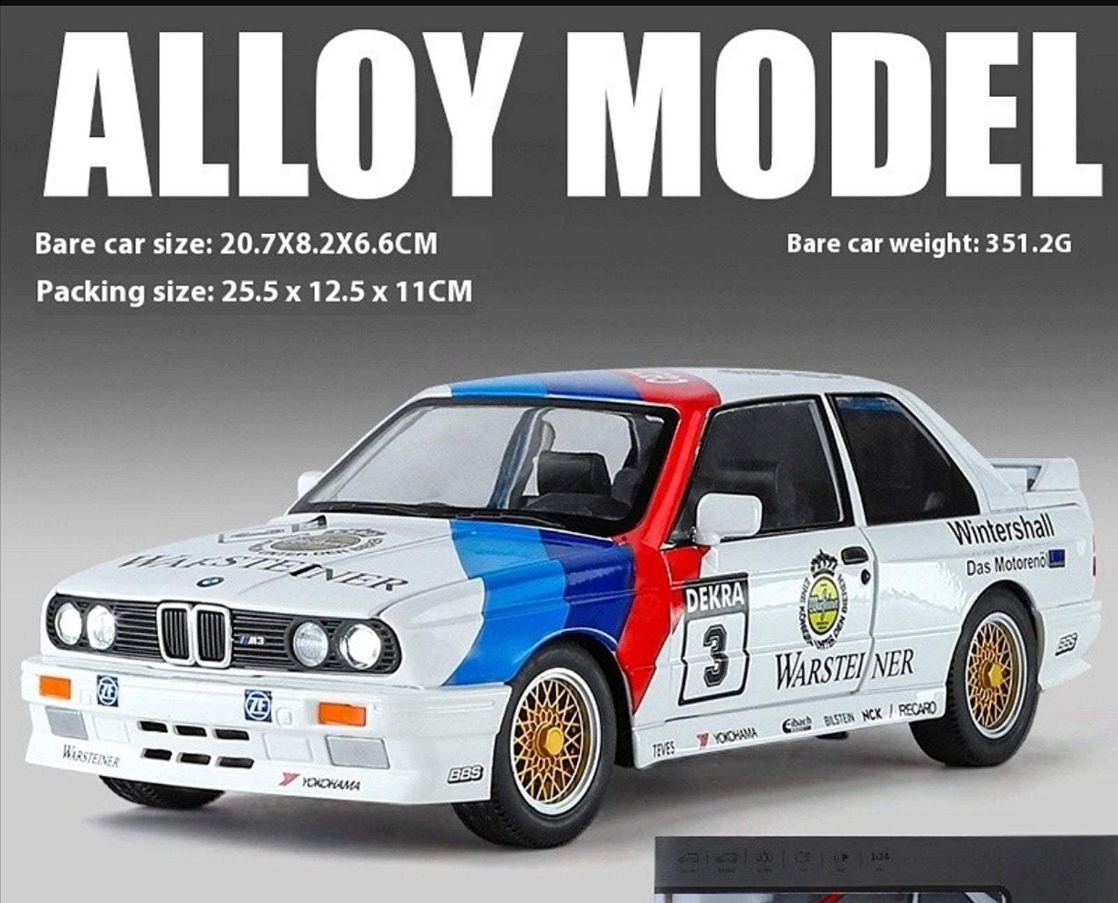 Metalni BMW M3 E30 Trkački modeli