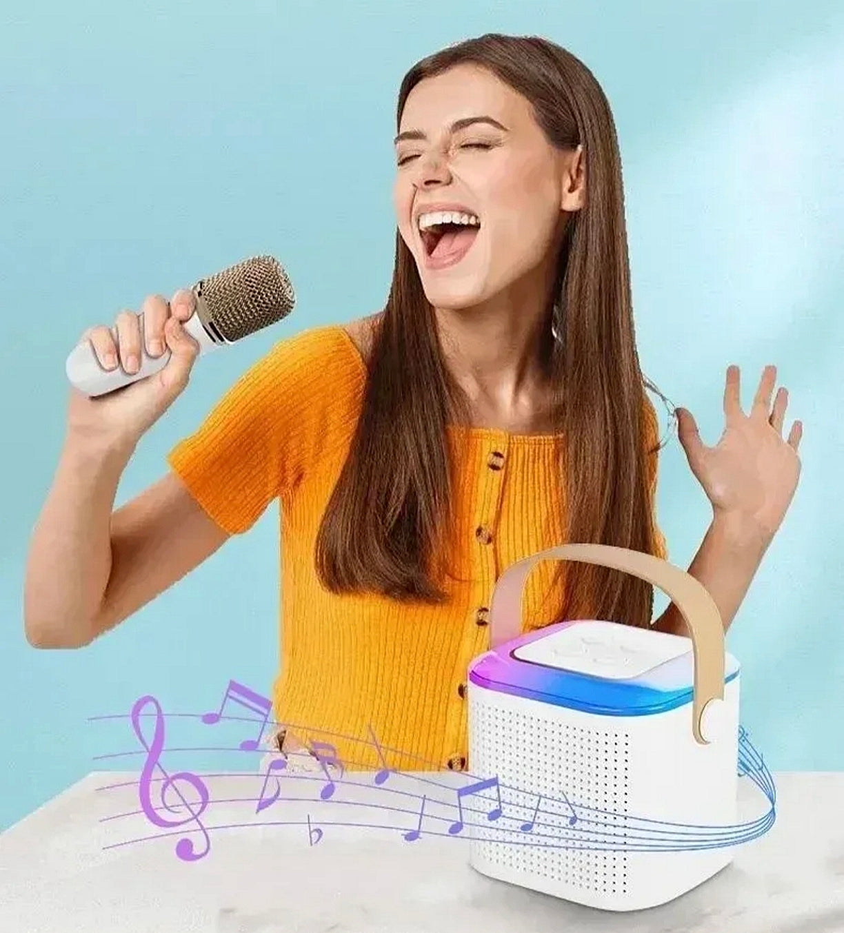 Bluetooth Karaoke Zvučnik sa Mikrofonom