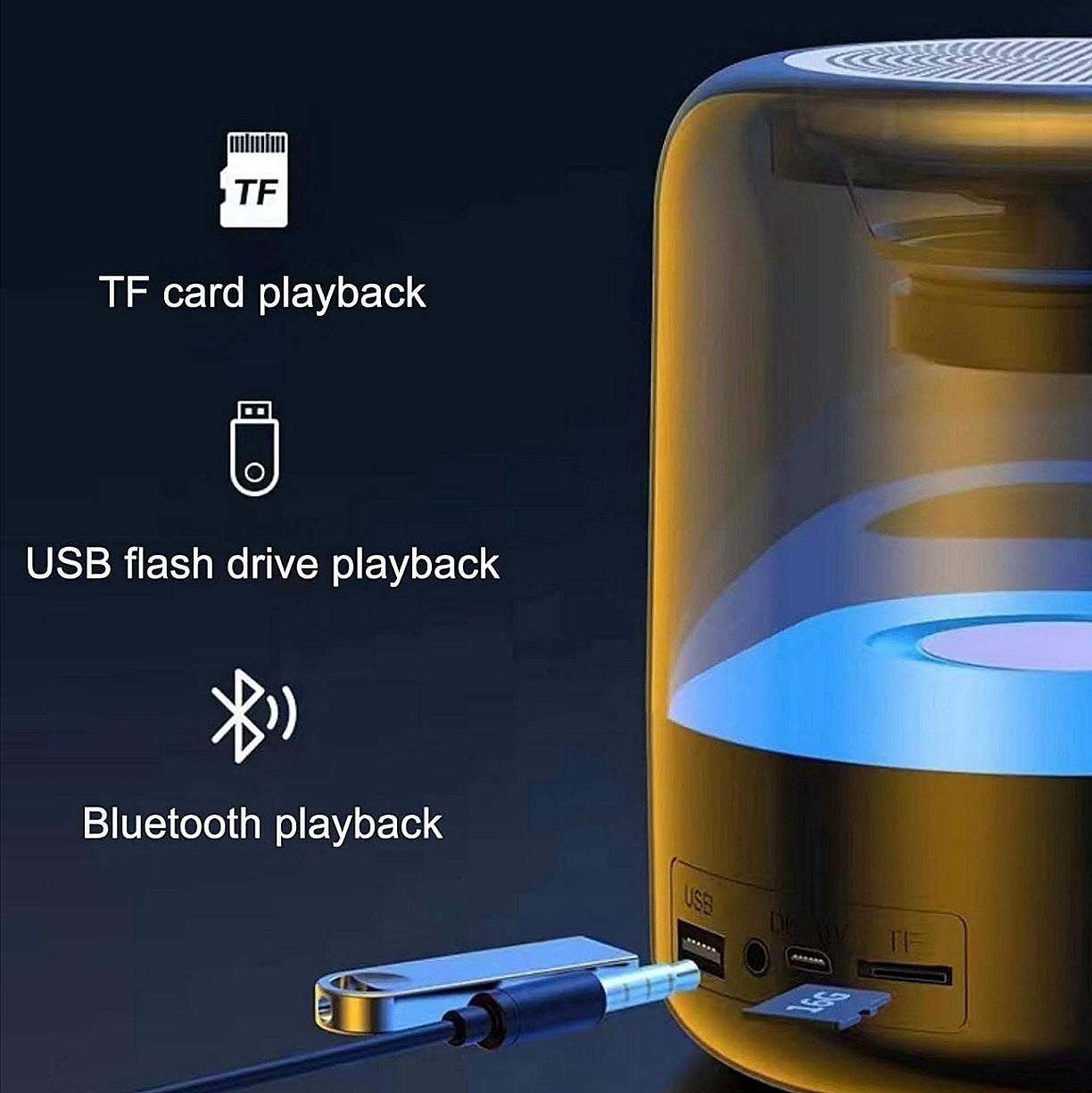 Bluetooth RGB Svetleći Zvučnik Z5