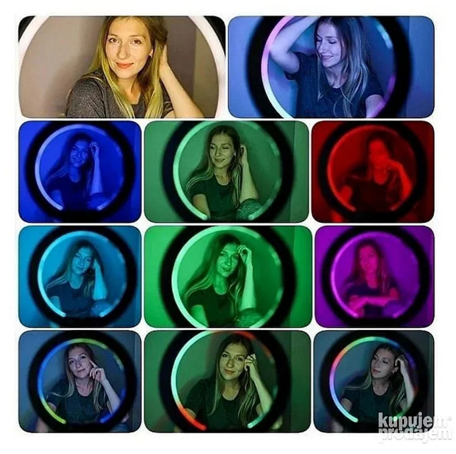 Ring Light 3D-36 u upotrebi sa telefonom za vlogovanje i live stream