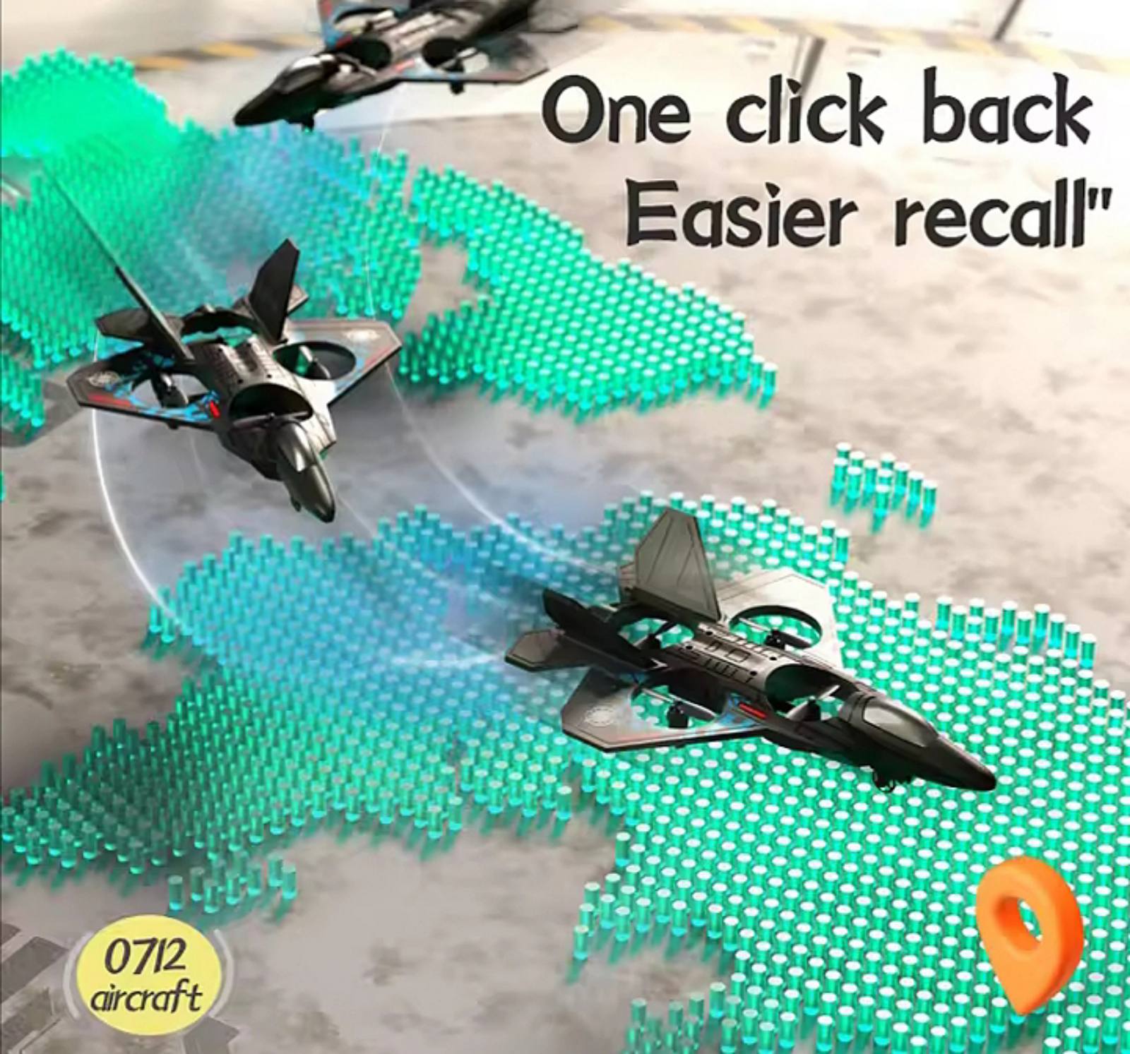 Punjivi dron avion sa LED osvetljenjem