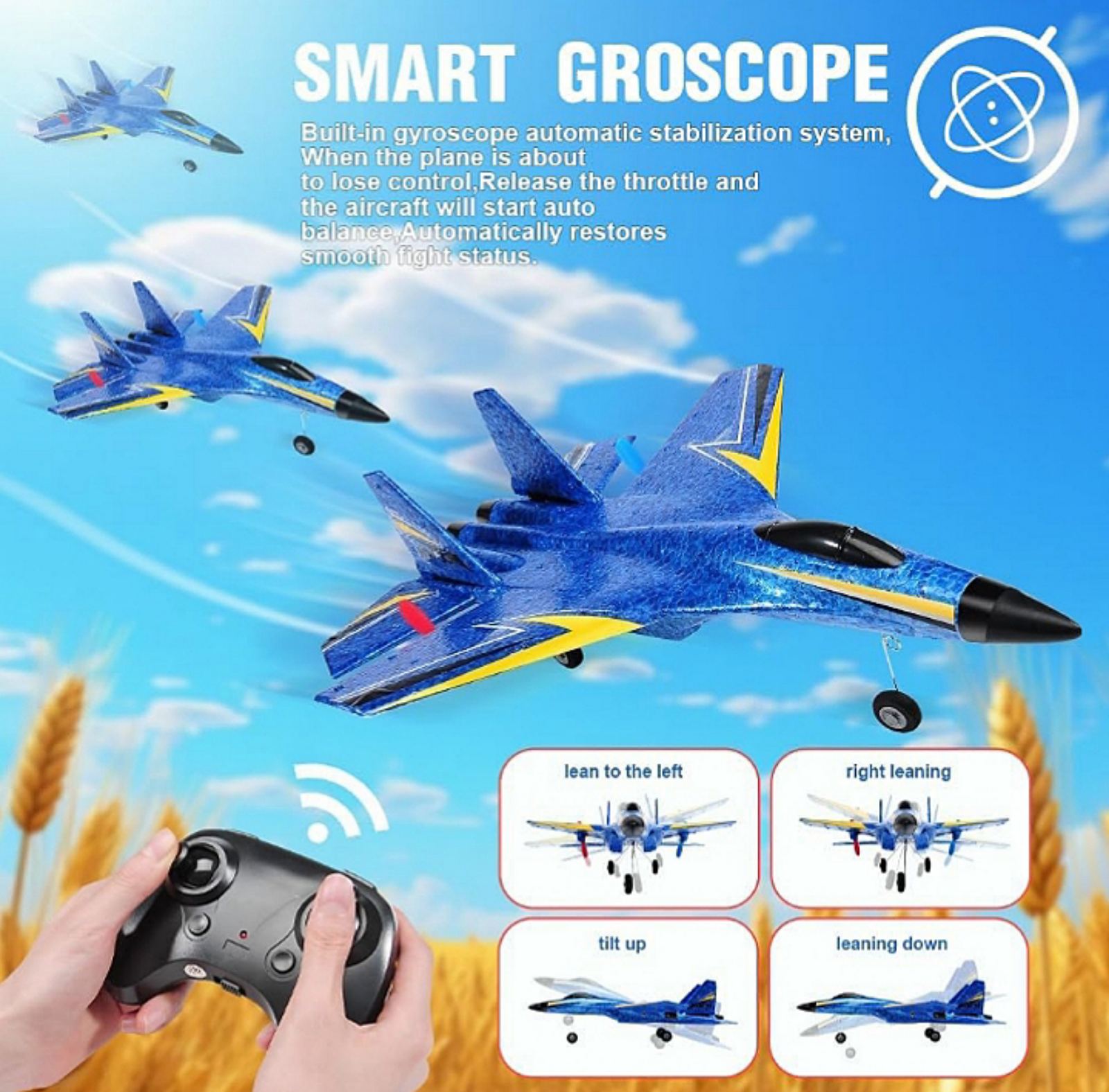 Punjivi daljinski avion sa stabilnim letom