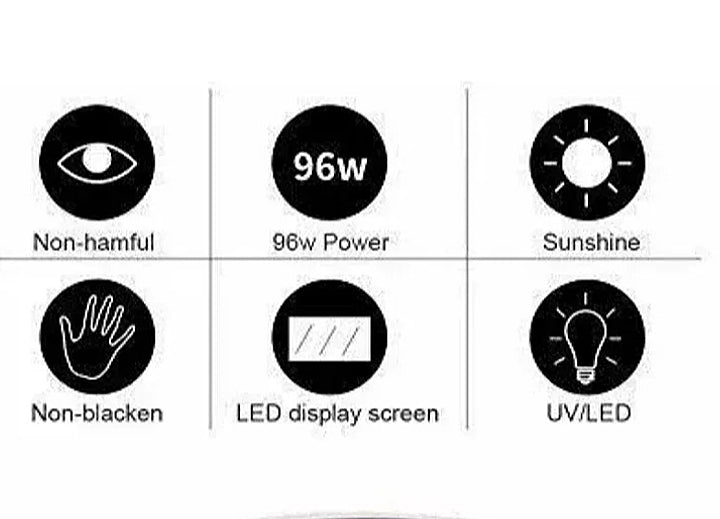 Demonstracija sušenja noktiju pod UV LED lampom T1