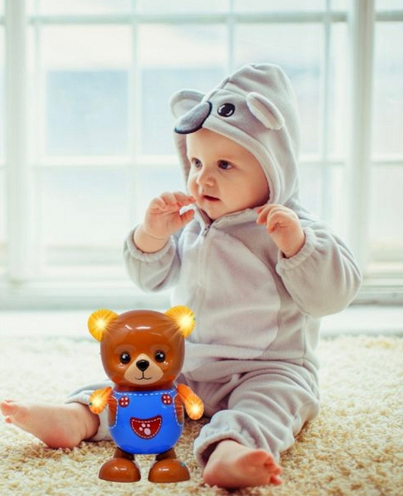 Igračka meda koji pomera uši, ruke i noge