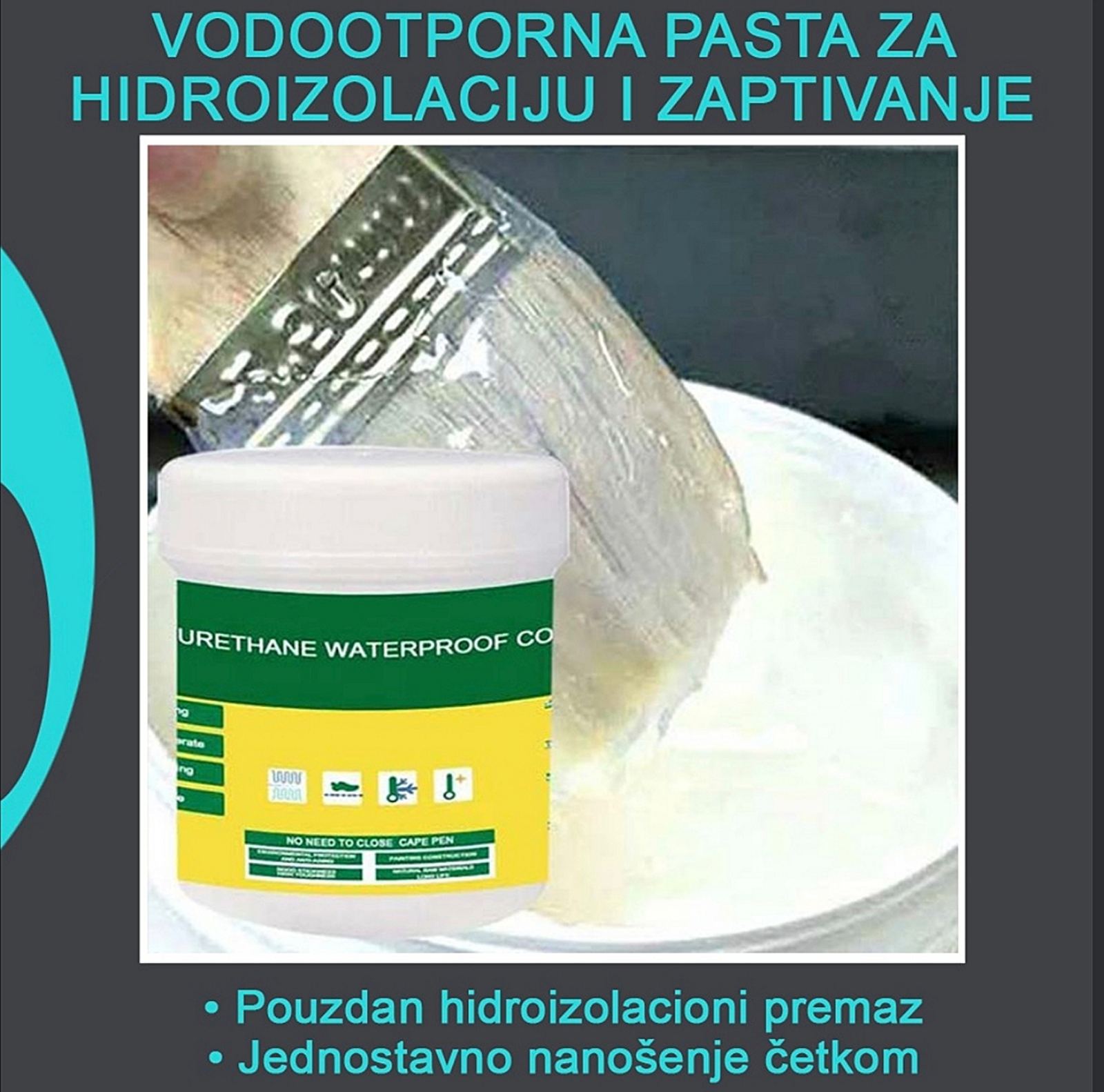 Jednostavno nanošenje paste na beton i ciglu