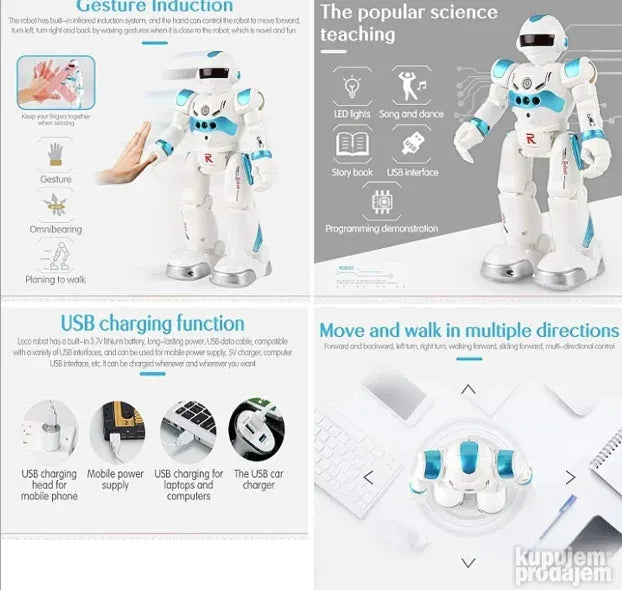 Pametni Lezo Robot – Interaktivna Igračka za Decu