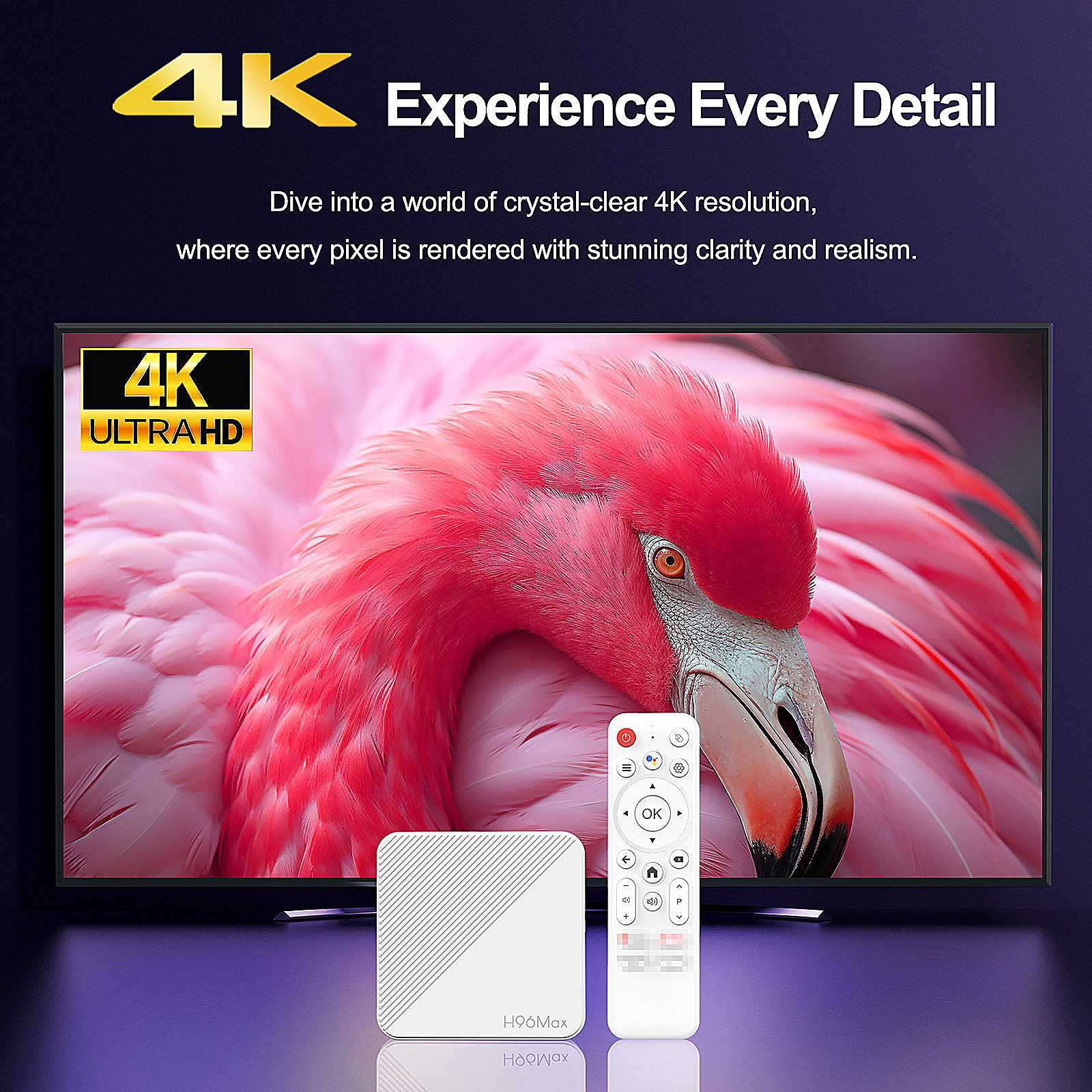 Andorid TV box H96 Max 4K Andorid 14 16gb