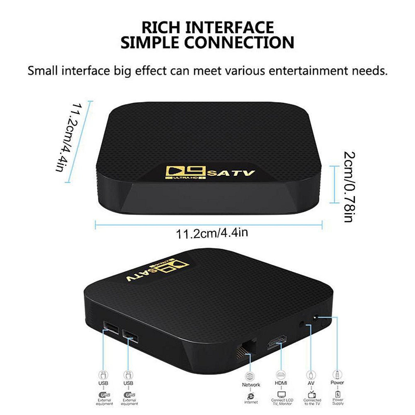 D9 Andorid pametni TV box 13.0 2GB/16GB
