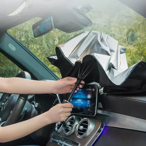 Kišobran za šoferšajbnu automobila – Zaštitite vozilo od sunca i vrućine