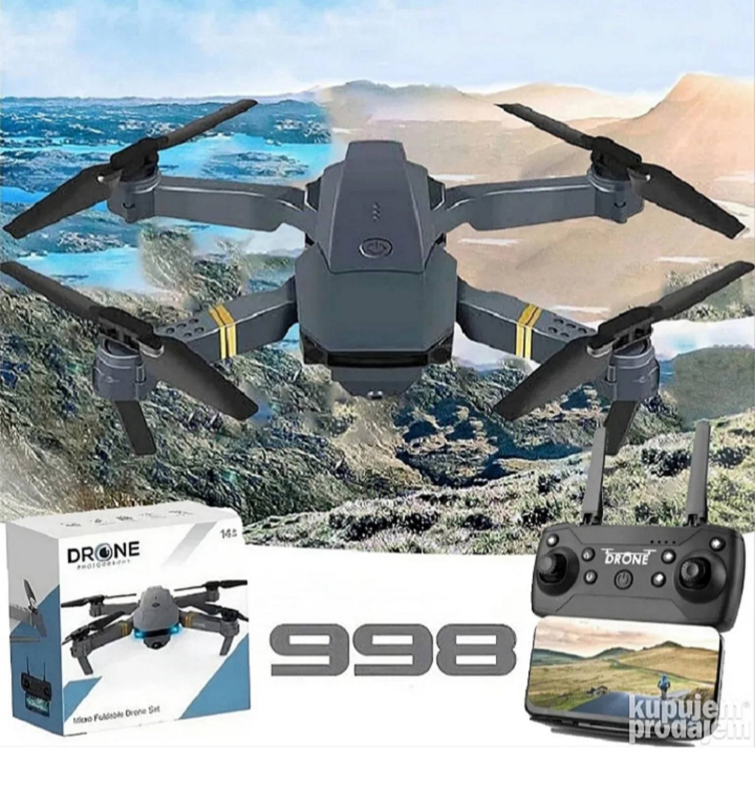 998 Pro Dron sa duplom kamerom i 2 baterije
