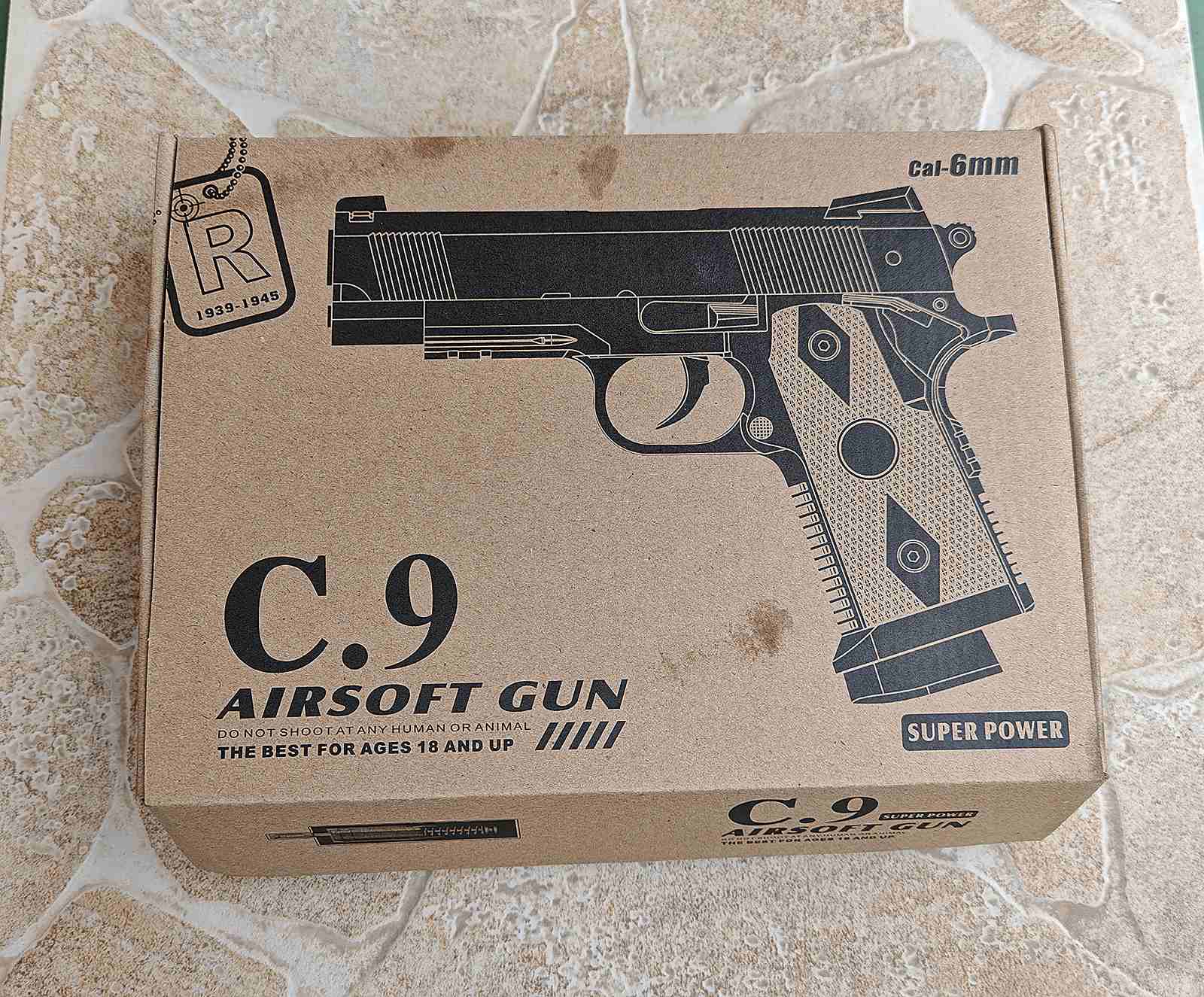 Metalni Airsoft C9 + 500 Metkića