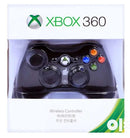 Bežični džojstik za Xbox 360 u crnoj boji prikazan sa prednje strane