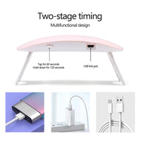 Demonstracija brzog sušenja noktiju pomoću Nail Sun Lamp