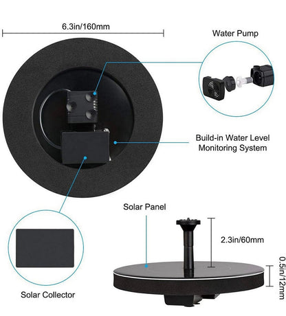 Prenosiva solarna fontana