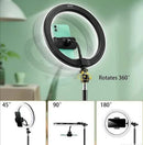 Prikaz USB napajanja Ring Light 12" QX300 – lako povezivanje