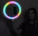 Šareni RGB Ring Light 36cm 3D-36 sa rotirajućim dizajnom i podesivim stativom