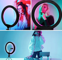Primer podešavanja ugla osvetljenja pomoću rotirajuće glave Ring Light 3D-36