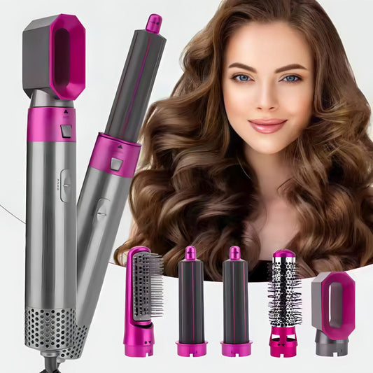 5u1 Styler za Kosu – Multifunkcionalni Uređaj za Feniranje, Ispravljanje, Uvijanje i Volumen