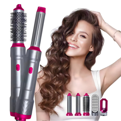 5u1 Styler za Kosu – Multifunkcionalni Uređaj za Feniranje, Ispravljanje, Uvijanje i Volumen