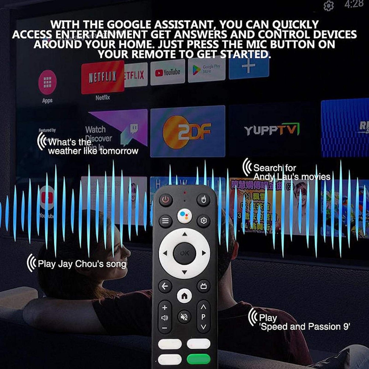 Andorid TV box H96 Max 4K Andorid 14 16gb