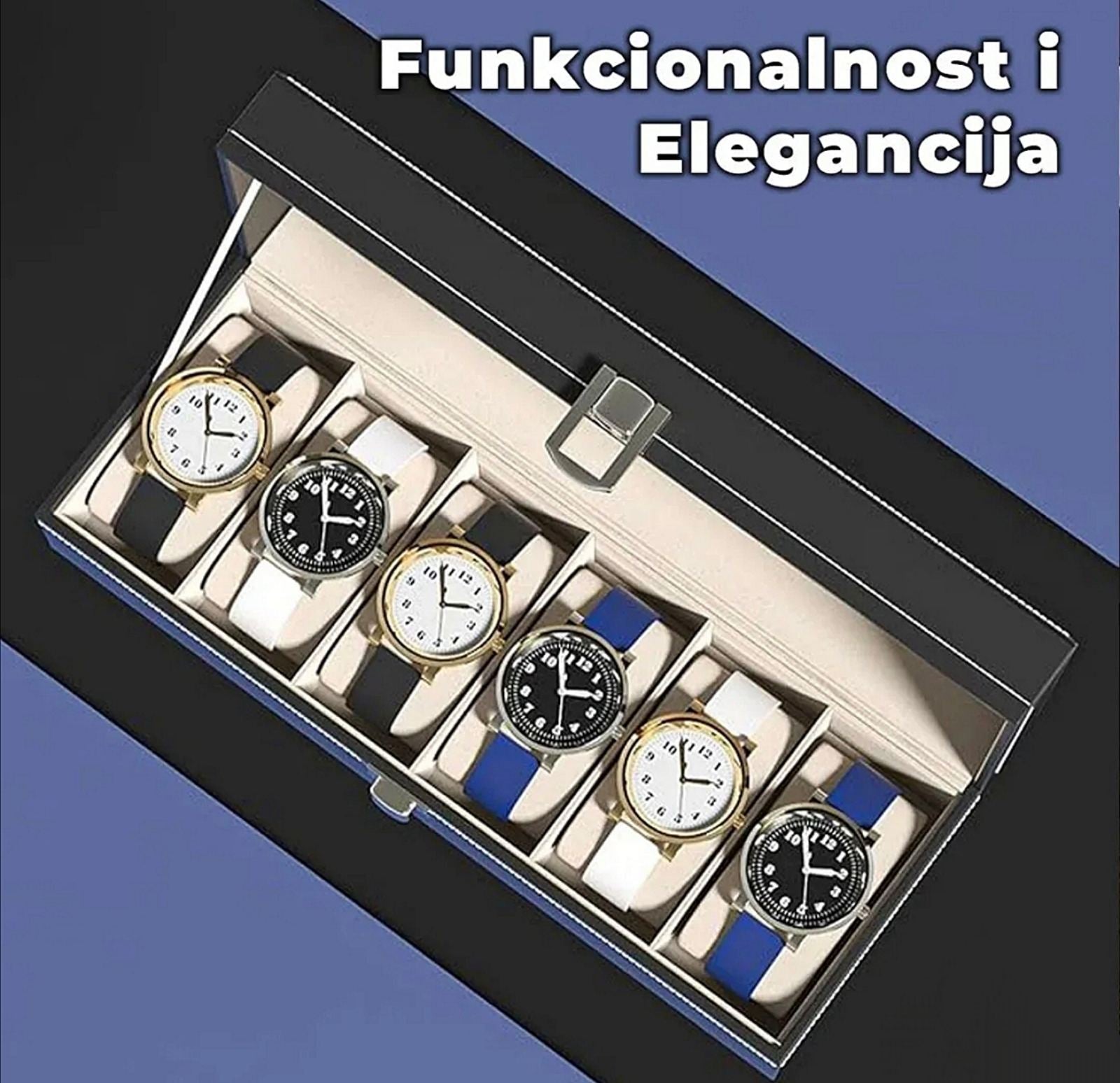 Elegantna kozna kutija za satove